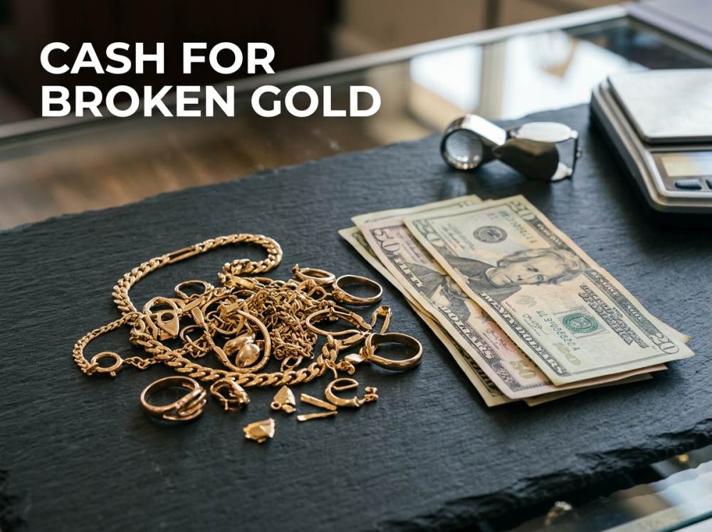 Broken gold buying in Houston